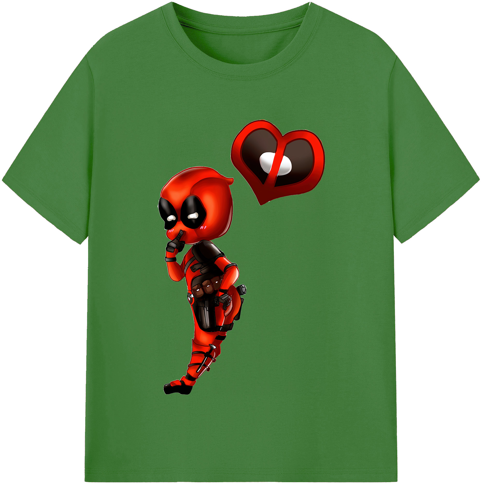 （画像用） Deadpool デッドプール レディースカジュアルプリントTシャツ（綿100％）